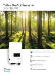 Deye 33 Kw Trifaze On Grid İnverter