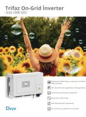 Deye 100Kw Ongrid Trifaze İnverter