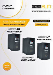 Mexxsun 5,5hp 4 Kw Solar Pompa Sürücüsü Trifaze