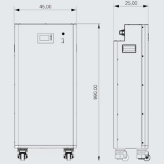 Tommatech 51.2V 280 Ah LFP Lityum Batarya