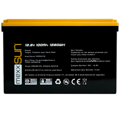 Mexxsun 12.8 V 100 AH Lityum Akü