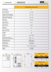 Mexxsun 30Hp 22 kW Solar Pompa Sürücüsü Trifaze