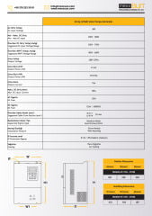 Mexxsun 50Hp 37 kW Solar Pompa Sürücüsü Trifaze