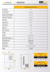 Mexxsun 75Hp 55 kW Solar Pompa Sürücüsü Trifaze