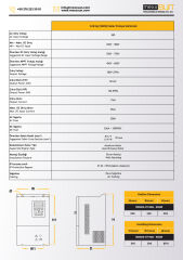 Mexxsun 120Hp 90 kW Solar Pompa Sürücüsü Trifaze