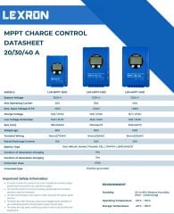 Lexron 12/24V 30A MPPT Şarj Kontrol Cihazı