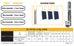 Mexxsun DC Pompa 1.6Hp / 1300W / 110V (4DC6-112-110-1300)