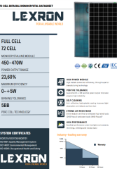 Lexron 430 W PERC Monokristal Güneş Paneli