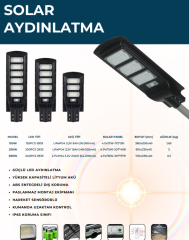 Lexron 350W Güneş Panelli Led Solar Aydınlatma Armatürü