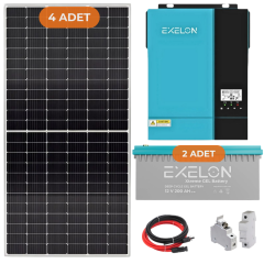 Exelon 4.2 kW 24V Jel Akülü Solar Enerji Paketi