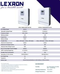 Lexron 12 V 1.6 KW Mppt 40-450 V DC Input Yüksek Voltaj Tam Sinüs Akıllı İnverter