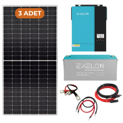Exelon 3 kW Off Grid Bağ Evi Solar Enerji Paketi