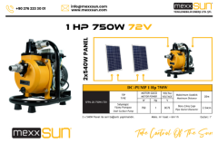 Mexxsun DC Yüzey Pompa 1Hp 750W (SFP6-20-750W/72V)