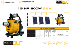 Mexxsun DC Yüzey Pompa 1.5Hp 1100W (SFP20-17-1100W/96V)