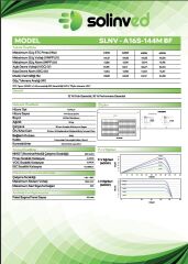 Solinved 630 W 144TN TOPCon Bifacial Güneş Paneli 1 Palet 31 Adet