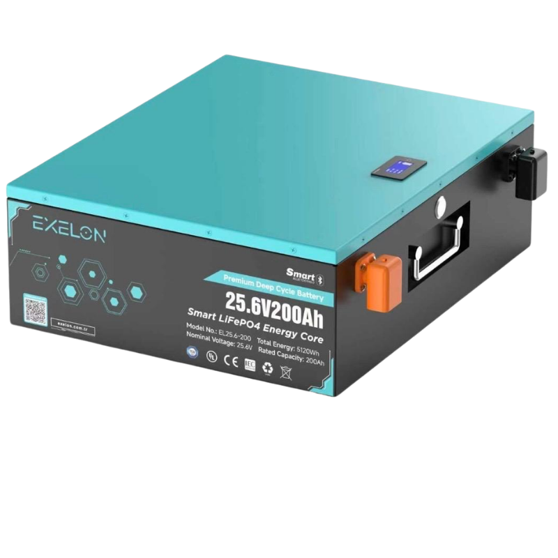 Exelon 25.6 V 200 Ah Lityum Akü Bluetooth Özellikli
