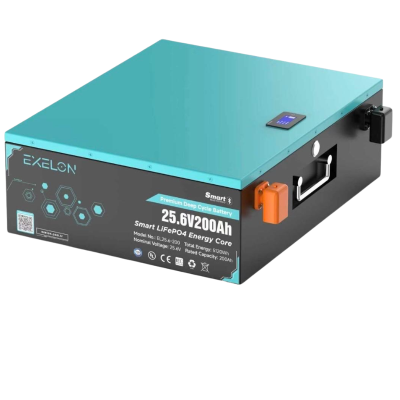 Exelon 25.6 V 200 Ah Lityum Akü Bluetooth Özellikli