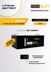 MEXXSUN 12,8V 300Ah 3840Wh Lityum Akü