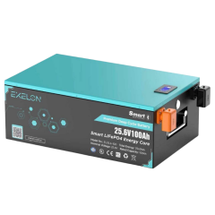 Exelon 25.6 V 100 Ah Lityum Akü Bluetooth Özellikli