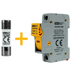 Mexxsun 20 Ah 1000 V DC Sigorta+ Sigorta Yuvası