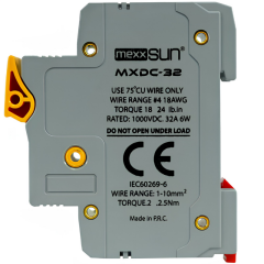 Mexxsun 20 Ah 1000 V DC Sigorta+ Sigorta Yuvası