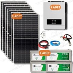 Yapı Solar 6.2 Kw 6200 W 220 Volt Hazır XL Solar Enerji Paketi