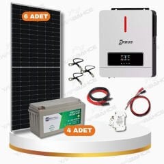 Yapı Solar 6.2 Kw 6200 W 220 Volt Hazır L Solar Enerji Paketi