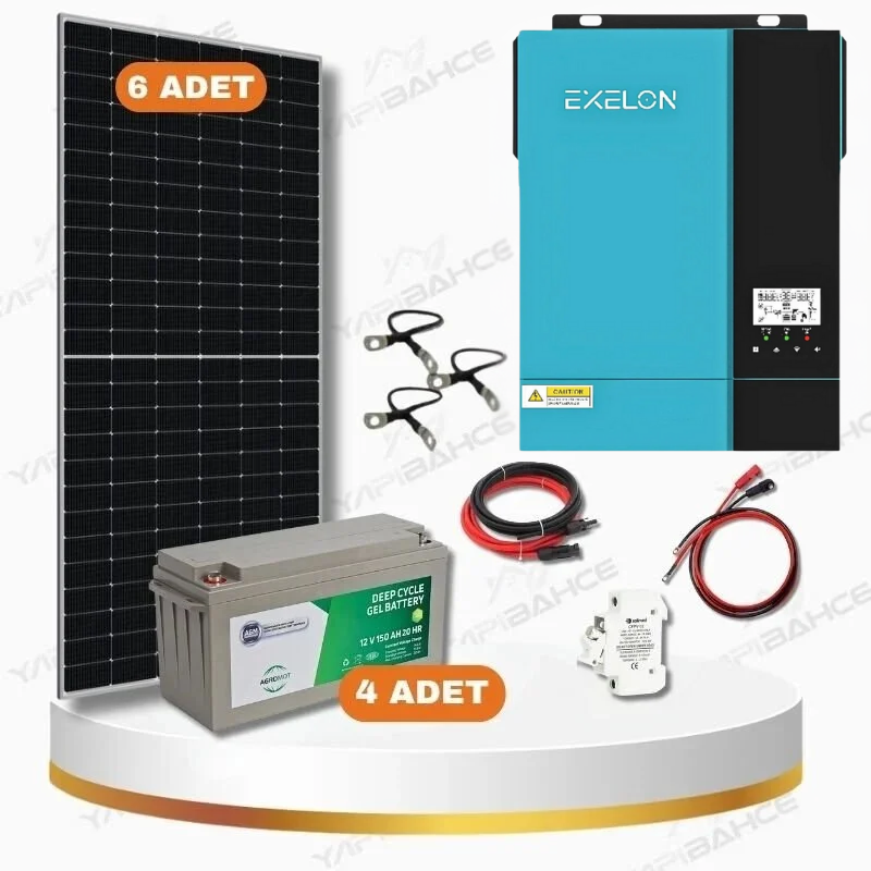 Yapı Solar 6.2 Kw 6200 W 220 Volt Hazır L Solar Enerji Paketi