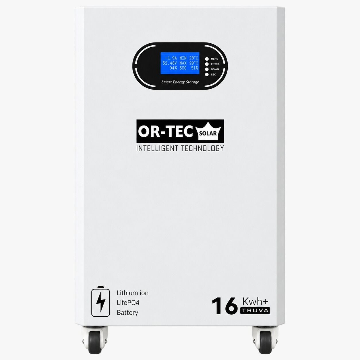 Ortec 51.2 V 314 Ah 16 kWh Lityum LiFePO4 Truva Batarya