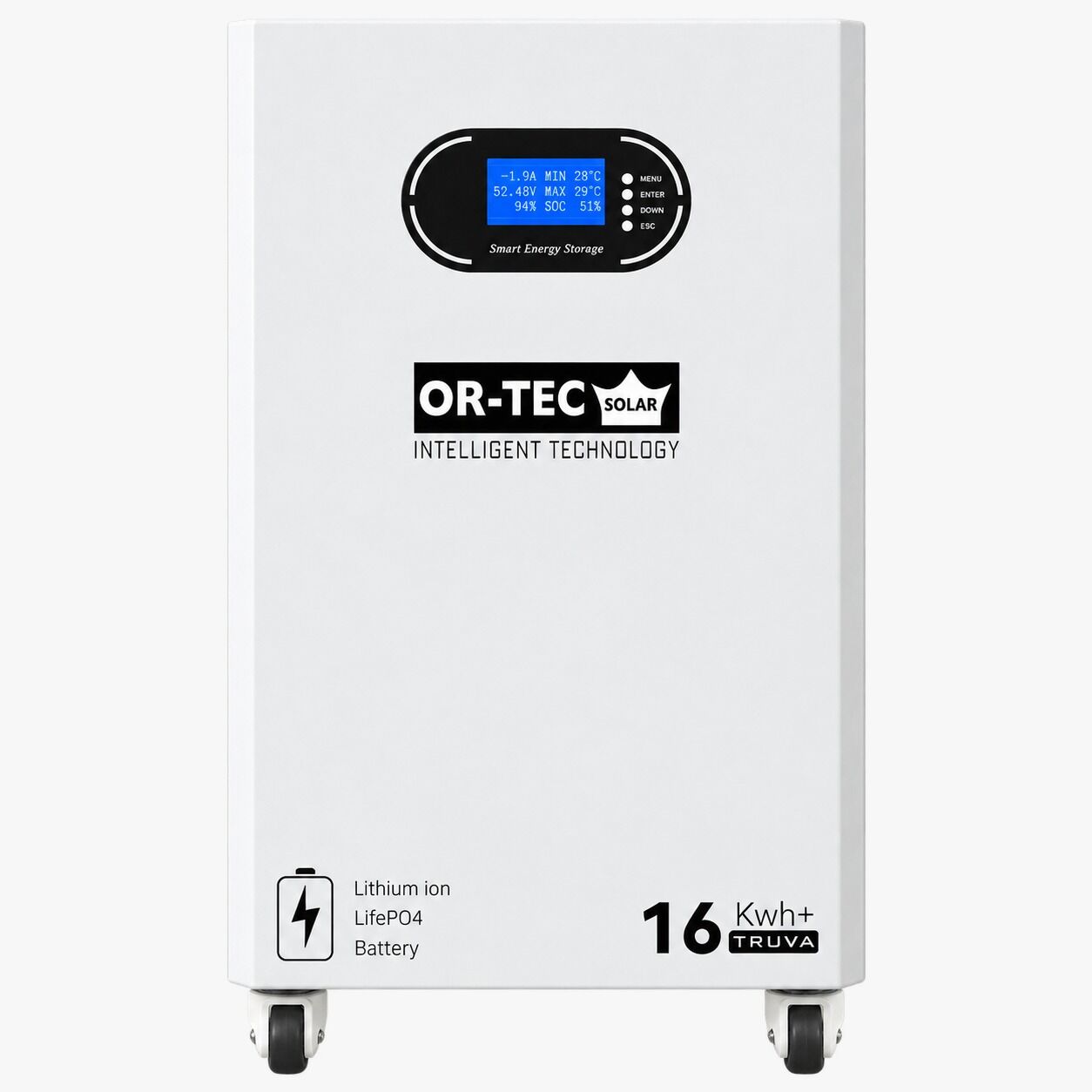 Ortec 51.2 V 314 Ah 16 kWh Lityum LiFePO4 Truva Batarya