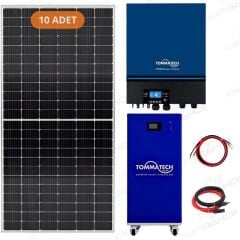 Yapı Solar TommaTech 15 Kw Lityum Akülü 11 kW Mppt İnverterli Hazır Solar Enerji Paketi