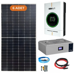 Yapısolar 6 kW Lityum Akülü Monofaze Solar Enerji Paketi TT 102