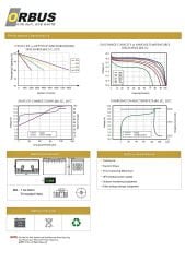 Orbus 12.8 V Volt 100 Amper Lityum Lifepo4 Akü
