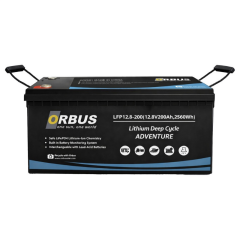 Orbus 12.8 V Volt 200 Ah Amper 2560 Wh Lityum Batarya Lifepo4 Lityum Akü
