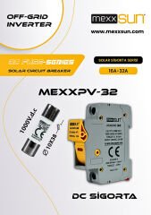 Mexxsun 16 Ah 1000 V DC Sigorta + Sigorta Yuvası