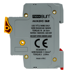 Mexxsun 32 Ah 1000 V DC Sigorta + Sigorta Yuvası
