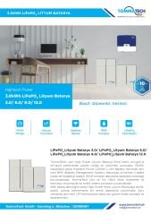 TommaTech Hightech Power 3kWh Lityum Batarya
