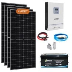 Yapı Solar 4.2 Kw Lityum Akülü Hazır Solar Enerji Paketi AGR-25.6-100-4.2-YBE