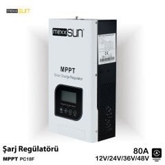 Mexxsun 12/24/48V 80A Mppt Şarj Regülatörü
