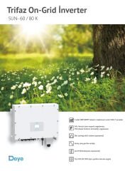 Deye 60kw Trifaze Ongrid İnverter
