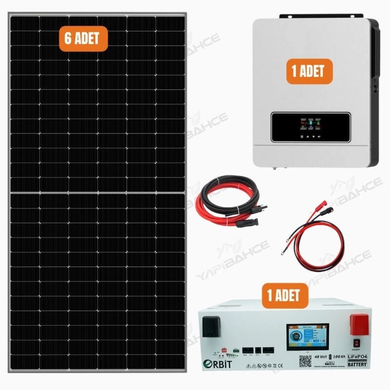 Yapı Solar 6.2 Kw Lityum Hazır Solar Enerji Paketi
