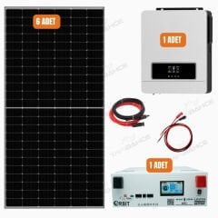 Yapı Solar 6.2 Kw Lityum Hazır Solar Enerji Paketi