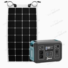 Yapı Solar Orbus 1200 W Taşınabilir Güç Kaynağı Power Station 110WP Esnek Panel Paketi
