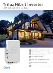 DEYE 50kW Hibrit Trifaze HV On Grid İnverter