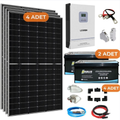 4.2 kW Lityum Akülü Karavan Solar Enerji Paketi