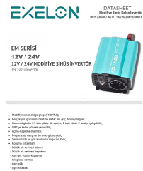 Exelon Modifiye Sinüs 150W 12V İnverter