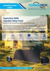 TommaTech 200W Taşınabilir Güneş Paneli