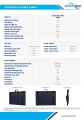 TommaTech 200W Taşınabilir Güneş Paneli