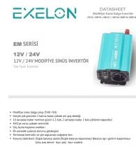 Exelon Modifiye Sinüs 600W 12V İnverter