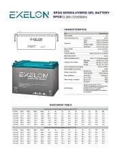 Exelon 12 Volt 200 Amper Jel Akü Derin Döngü Deep Cycle